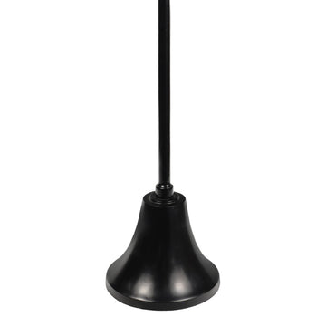 Irida 24" Art Deco Designer Pedestal Drink Table and Decorative End Table with Hammered Round Top and Bell Base